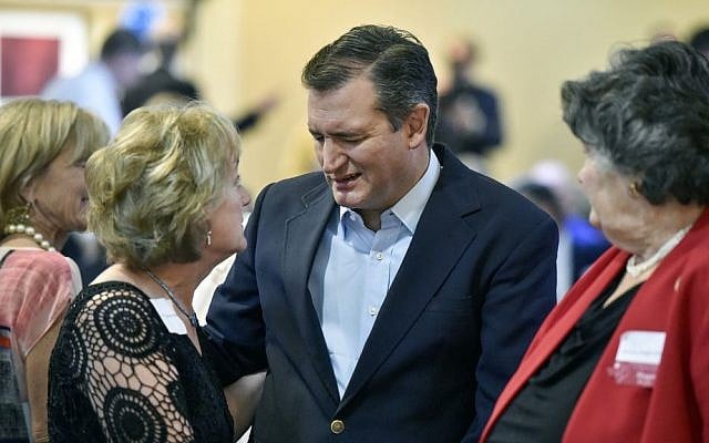 Sen. Ted Cruz, R-Texas, center, talks with Cathie Adams, past president of Texas Eagle Forum, at the annual Grassroots America We The People Champions of Freedom award dinner Friday, Sept. 23, 2016 in Tyler, Texas. (Andrew D. Brosig/Tyler Morning Telegraph via AP) Sen. Ted Cruz, R-Texas, center, talks with Cathie Adams, past president of Texas Eagle Forum, at the annual Grassroots America We The People Champions of Freedom award dinner Friday, Sept. 23, 2016 in Tyler, Texas. (Andrew D. Brosig/Tyler Morning Telegraph via AP)