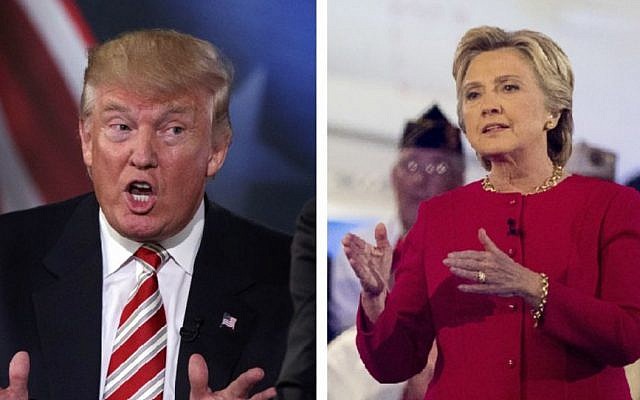 US presidential candidates Donald Trump and Hillary Clinton (AP)