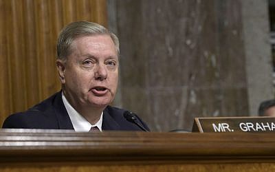 In this Sept. 15, 2016 file photo, Senate Armed Services Committee member Sen. Lindsey Graham, R-South Carolina, speaks on Capitol Hill in Washington. (AP Photo/Susan Walsh, File)