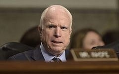 US Senate Armed Services Committee Chairman Senator John McCain speaks on Capitol Hill in Washington, September 15, 2016. (AP/Susan Walsh, File)