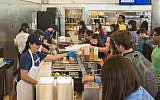 A student dining hall at UC Berkeley. (UC Berkeley Office of Public Affairs via JTA)