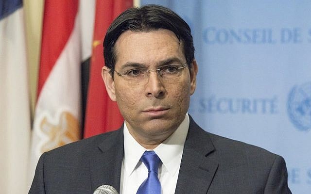Israel’s UN Ambassador Danny Danon in April 2016 (Albin Lohr-Jones/Pacific Press/LightRocket via Getty Images/JTA) Israel’s UN Ambassador Danny Danon in April 2016 (Albin Lohr-Jones/Pacific Press/LightRocket via Getty Images/JTA)