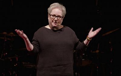 Elissa Altman delivers a 2016 TEDx talk at the University of Nevada at Reno, on the moral imperative to feed senior citizens. (YouTube screen shot)