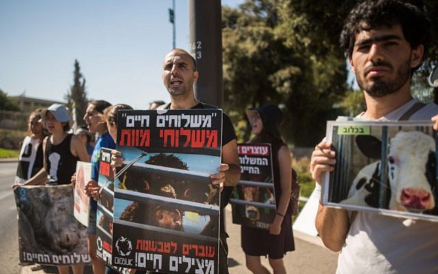 Animal rights activists hold silent protest in Tel Aviv | The Times of ...