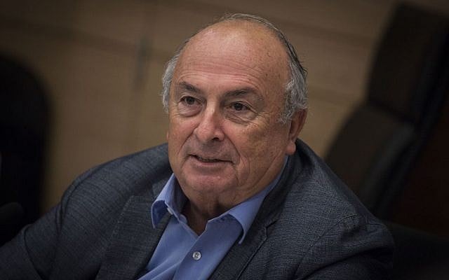 Chairman of the Knesset Labor, Welfare, and Health Committee, MK Eli Alaluf (Kulanu) in the Knesset, August 16, 2016. (Hadas Parush/Flash90) 