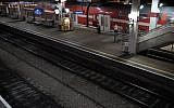 View of the Tel Aviv Savidor Central Railway Station, September 3, 2016. (Tomer Neuberg/Flash90)