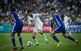 The FIFA World Cup 2018 qualification match between Israel and Italy at the Sami Ofer stadium in Haifa on September 5, 2016. (Yonatan Sindel/Flash90)