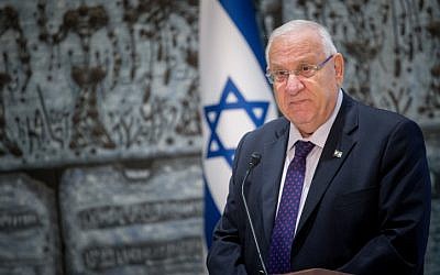 President Reuven Rivlin at the President's Residence in Jerusalem, September 14, 2016. (Yonatan Sindel/Flash90)