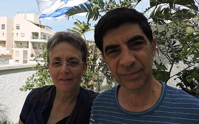 Simcha and Leah Goldin have embarked on a campaign to retrieve the body of their soldier son Hadar from Gaza, where he was killed on August 1, 2014. (Ben Sales) Simcha and Leah Goldin have embarked on a campaign to retrieve the body of their soldier son Hadar from Gaza, where he was killed on August 1, 2014. (Ben Sales)