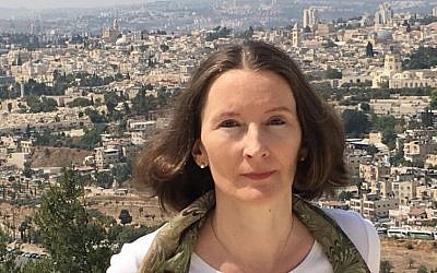 Monika Schwarz-Friesel. (Marc Neugröschel/Times of Israel)