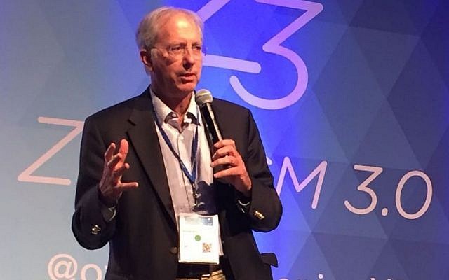 Dennis Ross speaks at the Zionism 3.0 conference in Palo Alto on September 18, 2016 (Michelle Shabtai) Dennis Ross speaks at the Zionism 3.0 conference in Palo Alto on September 18, 2016 (Michelle Shabtai)