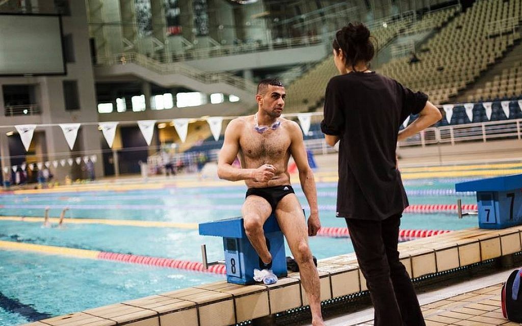 Ibrahim al-Hussein is currently swimming just a few seconds over his pre-injury times. (Courtesy United Nations Human Rights Commission) Ibrahim al-Hussein is currently swimming just a few seconds over his pre-injury times. (Courtesy United Nations Human Rights Commission)