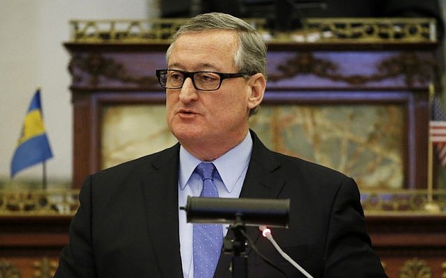 Philadelphia mayor Jim Kenney delivers an address to city council Thursday, March 3, 2016, at City Hall. (AP/Matt Rourke) Philadelphia mayor Jim Kenney delivers an address to city council Thursday, March 3, 2016, at City Hall. (AP/Matt Rourke)