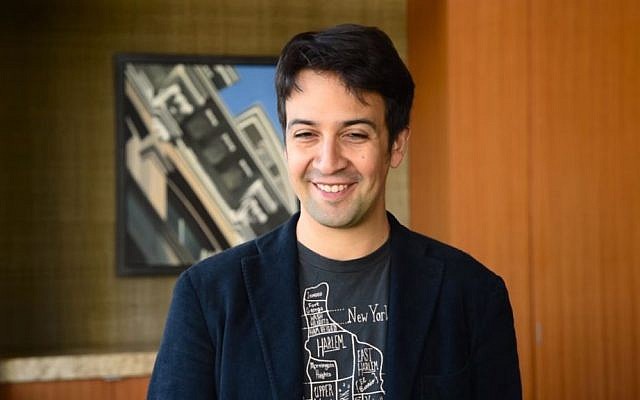 Lin-Manuel Miranda appears in Yeshiva University fundraising appeal, September 2016 (Screen capture: YouTube) Lin-Manuel Miranda appears in Yeshiva University fundraising appeal, September 2016 (Screen capture: YouTube)
