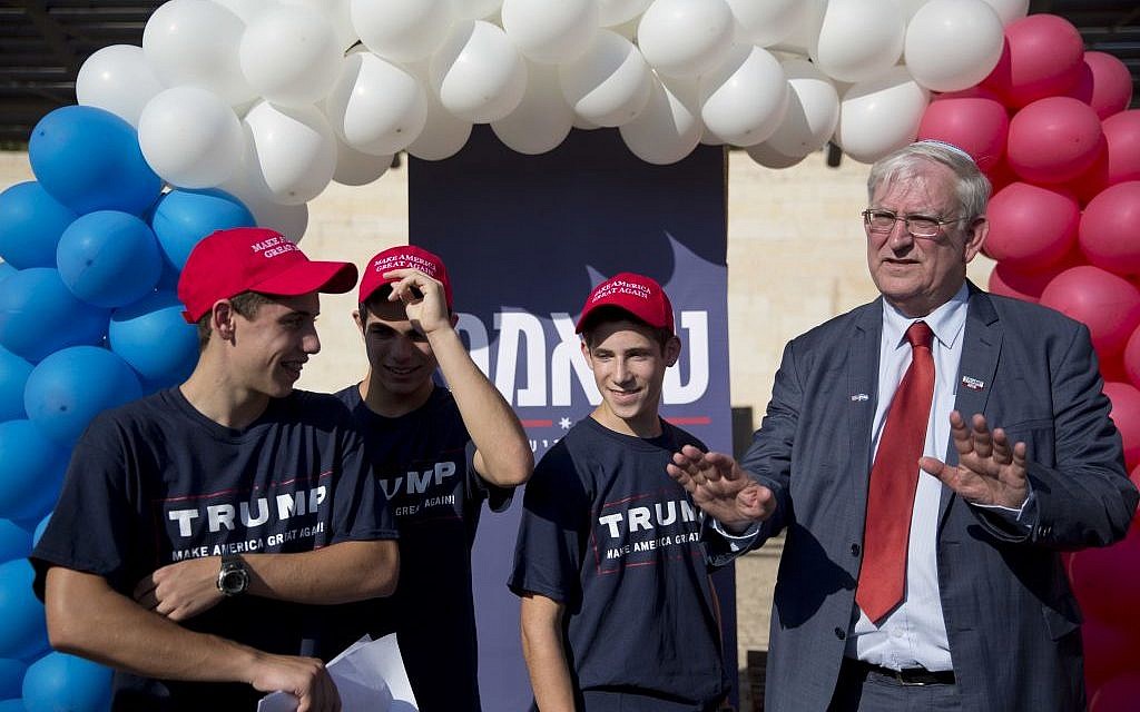 In this Monday, Aug. 15, 2016 file photo, Marc Zell, co-chairman of Republicans Overseas Israel speaks as the Republican Party launches its first ever election campaign in Israel in Modiin. (AP Photo/Ariel Schalit, File) In this Monday, Aug. 15, 2016 file photo, Marc Zell, co-chairman of Republicans Overseas Israel speaks as the Republican Party launches its first ever election campaign in Israel in Modiin. (AP Photo/Ariel Schalit, File)