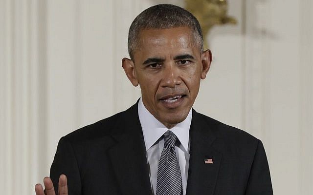In this photo taken Sept. 22, 2016, President Barack Obama speaks in the East Room of the White House in Washington. (AP/Carolyn Kaster, File) In this photo taken Sept. 22, 2016, President Barack Obama speaks in the East Room of the White House in Washington. (AP/Carolyn Kaster, File)