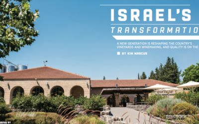 An article on Israeli wines in Wine Spectator’s Oct. 15, 2016 issue. (Courtesy of Wine Spectator via JTA)
