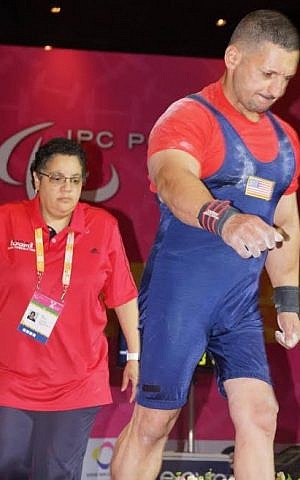 Ahed Shafik in Rio, with coach Mary Hodge. (Courtesy Mary Hodge)