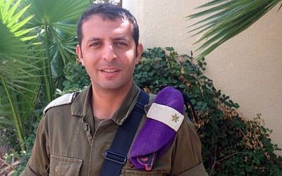 Maj. Hanan Shwartz, chief operations officer of the IDF's Menashe Regional Brigade, on September 28, 2016. (IDF Spokesperson's Unit)