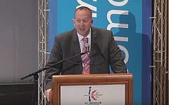 Jeremy Newmark, chair of the Jewish Labour Movement. (YouTube screenshot)