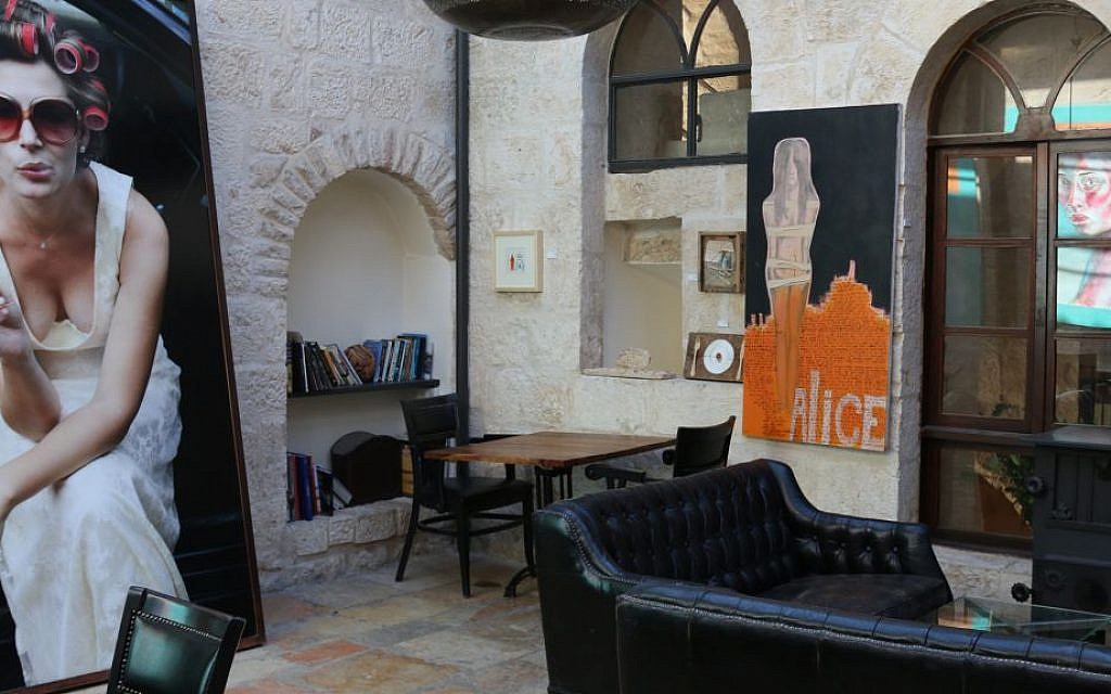 The interior of Ein Kerem's boutique hotel, the Alegra. (Shmuel Bar-Am)