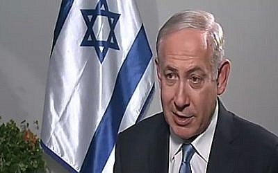 Prime Minister Benjamin Netanyahu in an interview with Channel 2 News, September 24, 2016 (Channel 2 screenshot)