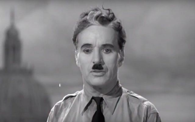 Charlie Chaplin in the 1940 film 'The Great Dictator' (Screenshot)