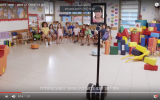 Bank Mizrahi Tefahot's YouTube commercial features a preschool teacher who is a telepresence robot. (screenshot)