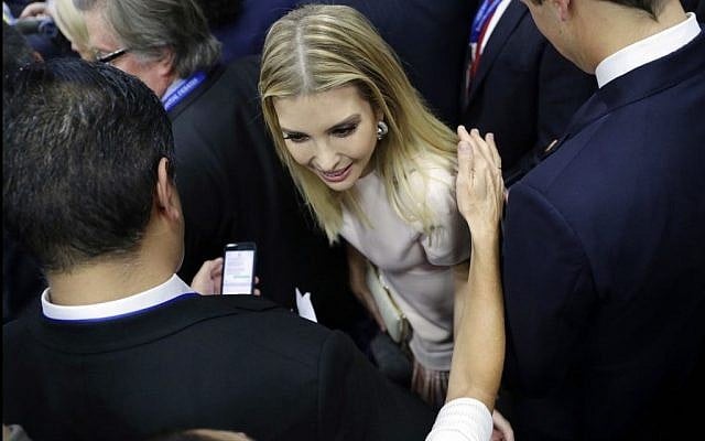 Ivanka Trump greets a woman after the presidential debate between Democratic presidential candidate Hillary Clinton and Republican presidential candidate Donald Trump at Hofstra University, Hempstead, NY, Monday, September 26, 2016, (AP/John Locher) Ivanka Trump greets a woman after the presidential debate between Democratic presidential candidate Hillary Clinton and Republican presidential candidate Donald Trump at Hofstra University, Hempstead, NY, Monday, September 26, 2016, (AP/John Locher)