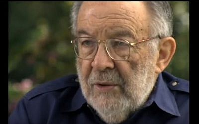 American-Jewish peace activist Stanley K. Sheinbaum. (screen capture: YouTube)