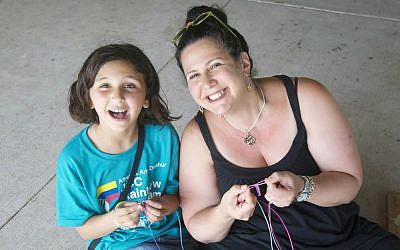 Marjorie Ingall with one of her daughters. (Courtesy)
