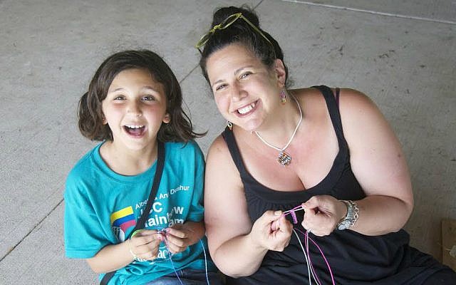 Marjorie Ingall with one of her daughters. (Courtesy)