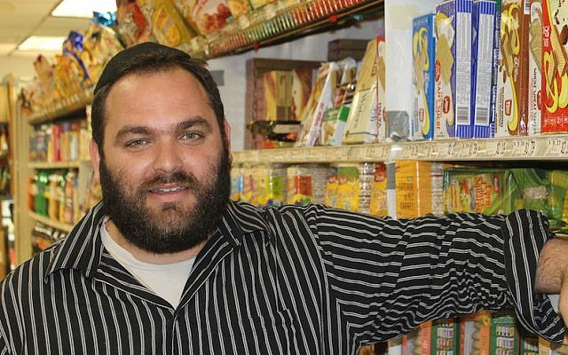 Yaakov Weiss manages a kosher grocery store and works at an adjacent Middle Eastern market a couple blocks from where suspected New York bomber Ahmad Khan Rahami worked. (Ben Sales/JTA)