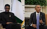 Nigerian President Muhammadu Buhari and US President Barack Obama. (CC BY 4.0 Erfan Kouchari/Wikipedia; Nicholas Kamm/AFP)