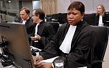 Chief Prosecutor Fatou Bensouda sits in the International Criminal Court in The Hague, September 27, 2016. (AFP/ANP/Bas Czerwinski)