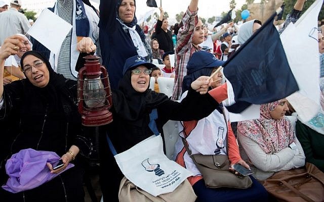 Supporters of the ruling Islamist Justice and Development Party (PJD) cheer during a party meeting in Sale on October 6 , 2016 ahead of the next day's parliamentary election. (AFP PHOTO / FADEL SENNA) Supporters of the ruling Islamist Justice and Development Party (PJD) cheer during a party meeting in Sale on October 6 , 2016 ahead of the next day's parliamentary election. (AFP PHOTO / FADEL SENNA)