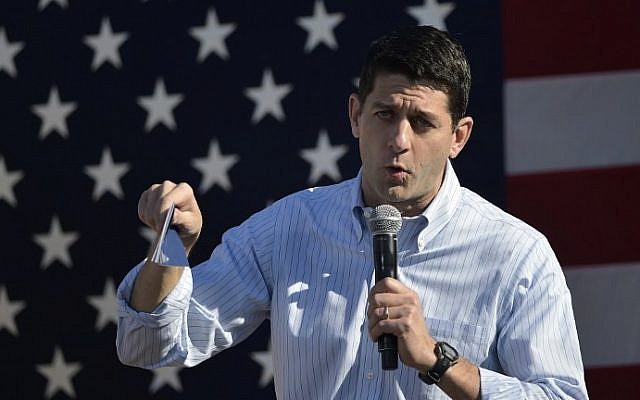 US House Speaker Paul Ryan speaking at the Wisconsin Fall Fest, October 8, 2016. (AFP Photo/Mandel Ngan) US House Speaker Paul Ryan speaking at the Wisconsin Fall Fest, October 8, 2016. (AFP Photo/Mandel Ngan)