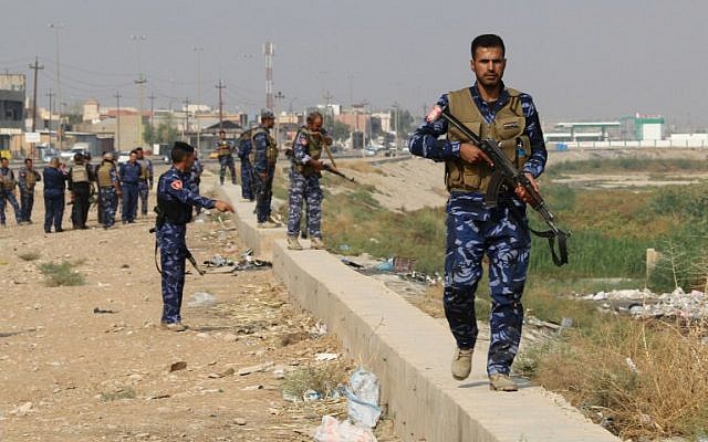 Illustrative image of Iraqi government forces patrolling the area of Kirkuk for members of the Islamic State (IS) group on October 25, 2016. (AFP PHOTO / Marwan IBRAHIM) Illustrative image of Iraqi government forces patrolling the area of Kirkuk for members of the Islamic State (IS) group on October 25, 2016. (AFP PHOTO / Marwan IBRAHIM)