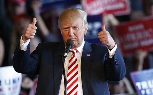 Republican presidential candidate Donald Trump speaks at a rally at the Grand Junction Regional Airport on October 18, 2016 in Grand Junction Colorado. (George Frey/Getty Images/AFP) Republican presidential candidate Donald Trump speaks at a rally at the Grand Junction Regional Airport on October 18, 2016 in Grand Junction Colorado. (George Frey/Getty Images/AFP)