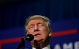Republican presidential candidate Donald Trump speaks to supporters at a rally on October 21, 2016 at the Western North Carolina Agricultural Center in Fletcher, North Carolina. (Brian Blanco/Getty Images/AFP)
