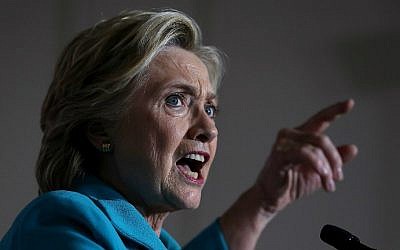 Democratic presidential nominee Hillary Clinton speaks during a campaign rally at Dickerson Community Center on October 29, 2016 in Daytona Beach, Florida. (Justin Sullivan/Getty Images/AFP) Democratic presidential nominee Hillary Clinton speaks during a campaign rally at Dickerson Community Center on October 29, 2016 in Daytona Beach, Florida. (Justin Sullivan/Getty Images/AFP)