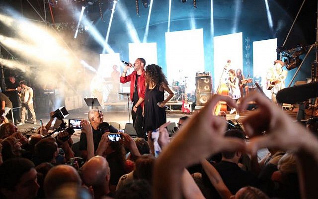Israeli Arab rapper Tamer Nafar performs in Haifa on October 18, 2016 (Mhassan Nasser/Joint List spokesperson) Israeli Arab rapper Tamer Nafar performs in Haifa on October 18, 2016 (Mhassan Nasser/Joint List spokesperson)