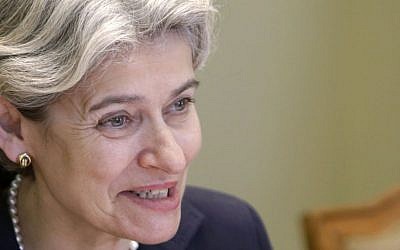 UNESCO Director-General Irina Bokova of Bulgaria on May 14, 2015. (AP Photo/Amr Nabil)