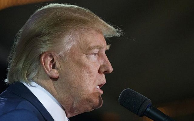 In this Oct. 28, 2016 file photo, Republican presidential candidate Donald Trump speaks during a campaign rally in Manchester, New Hampshire. (AP/Evan Vucci) In this Oct. 28, 2016 file photo, Republican presidential candidate Donald Trump speaks during a campaign rally in Manchester, New Hampshire. (AP/Evan Vucci)