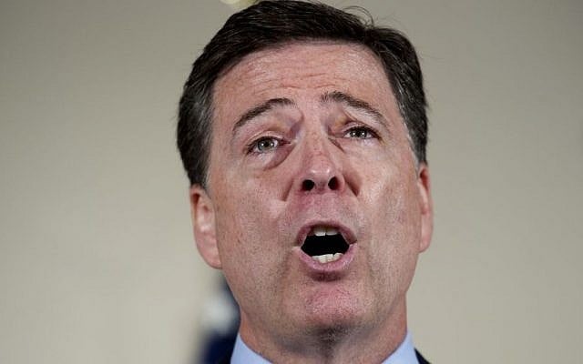 In this July 5, 2016, file photo, former FBI Director James Comey makes a statement at FBI Headquarters in Washington regarding its investigation into Hillary Clinton's use of a private email server while secretary of state. (AP/Cliff Owen) In this July 5, 2016, file photo, former FBI Director James Comey makes a statement at FBI Headquarters in Washington regarding its investigation into Hillary Clinton's use of a private email server while secretary of state. (AP/Cliff Owen)