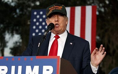 Republican presidential candidate Donald Trump during a campaign rally in Tallahassee, Florida, October 25, 2016. (AP Photo/ Evan Vucci) Republican presidential candidate Donald Trump during a campaign rally in Tallahassee, Florida, October 25, 2016. (AP Photo/ Evan Vucci)