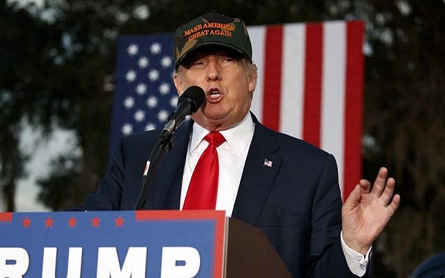 Republican presidential candidate Donald Trump during a campaign rally in Tallahassee, Florida, October 25, 2016. (AP Photo/ Evan Vucci)