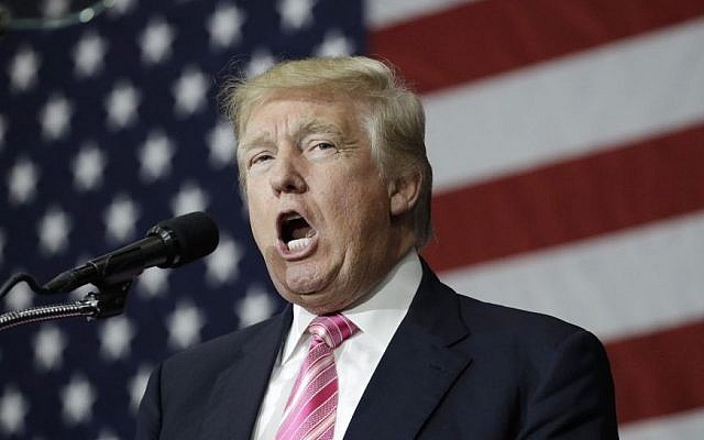 Republican presidential candidate Donald Trump speaks at a rally, Saturday, Oct. 1, 2016, in Manheim, Pa. (AP/John Locher) Republican presidential candidate Donald Trump speaks at a rally, Saturday, Oct. 1, 2016, in Manheim, Pa. (AP/John Locher)