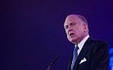 World Jewish Congress President Ron Lauder on October 13, 2014. (Miriam Alster/ Flash90/ File)