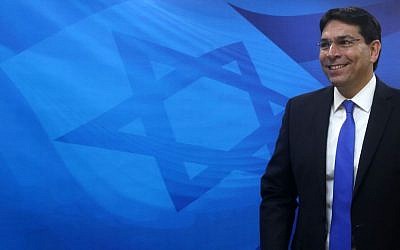 Then--minister of science Danny Danon arrives for a cabinet meeting in Jerusalem on August 5, 2015. (Marc Israel Sellem/POOL)